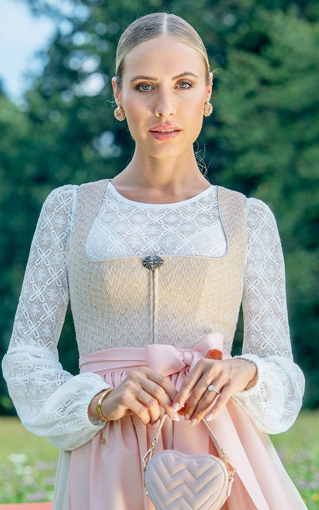 Dirndlbluse 309200, weiß