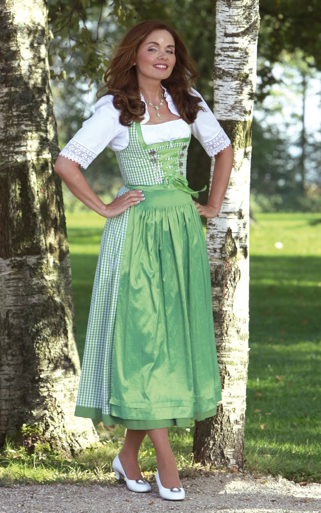 Schürze Taft Extra, apfelgrün