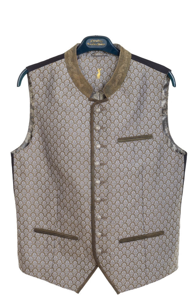 Weste WS 1189, oliv/silber