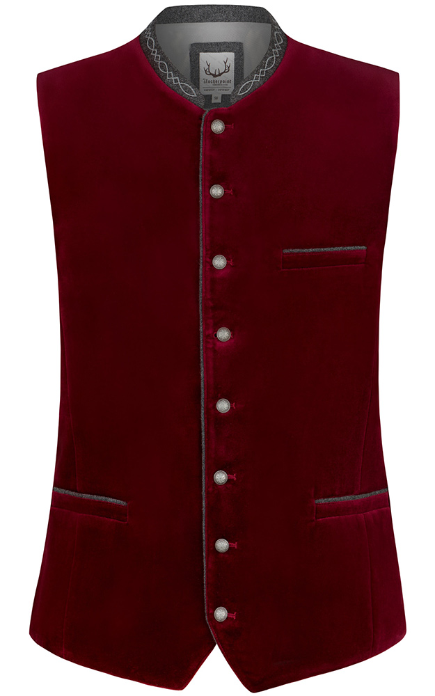 Weste Lorenz, weinrot