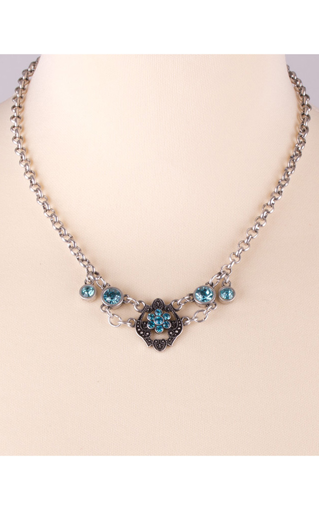 Kette SL192, Kristall türkis