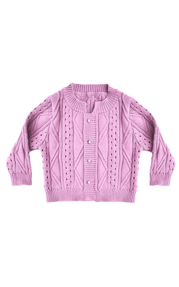 Baby-Strickjacke, rosa