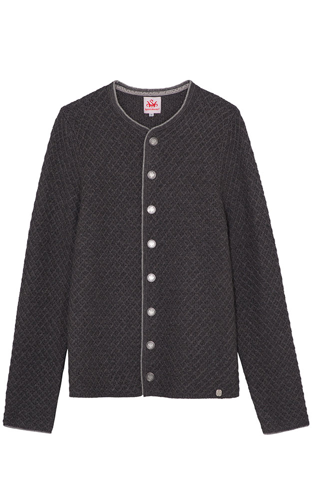 Strickjacke Greifenberg, anthrazit