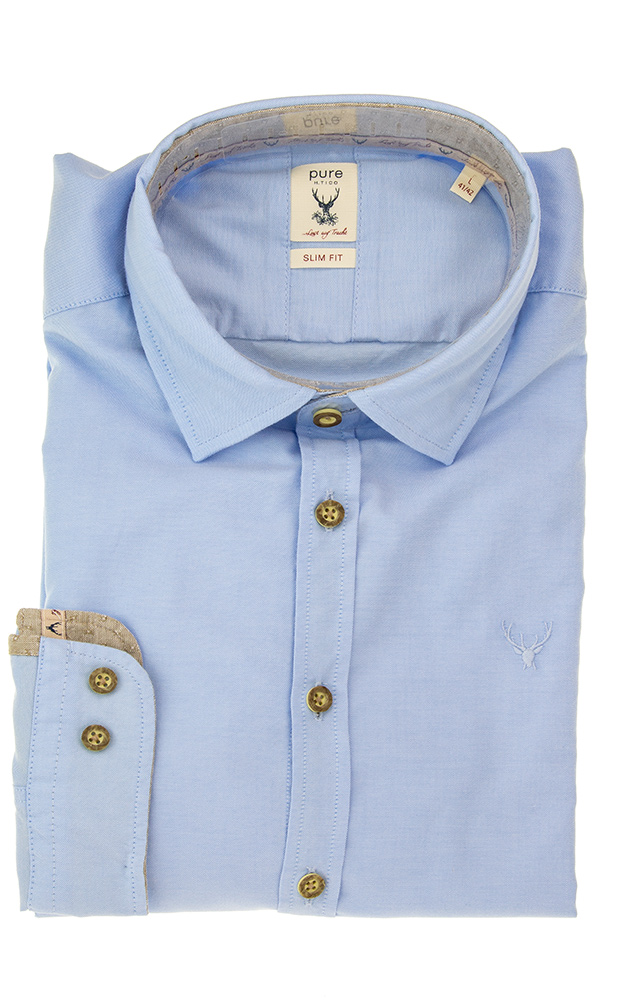 Hemd 5010, hellblau - Slim fit