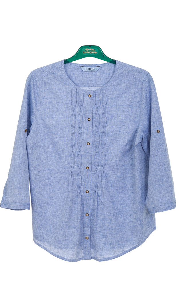 Trachtenbluse 6026, hellblau