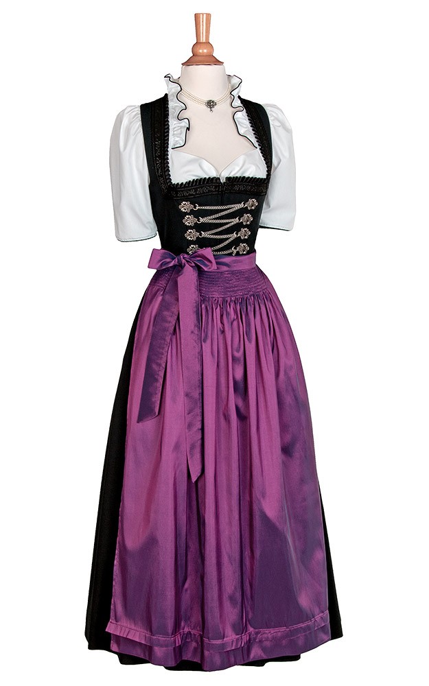 Schürze Taft Extra, beere