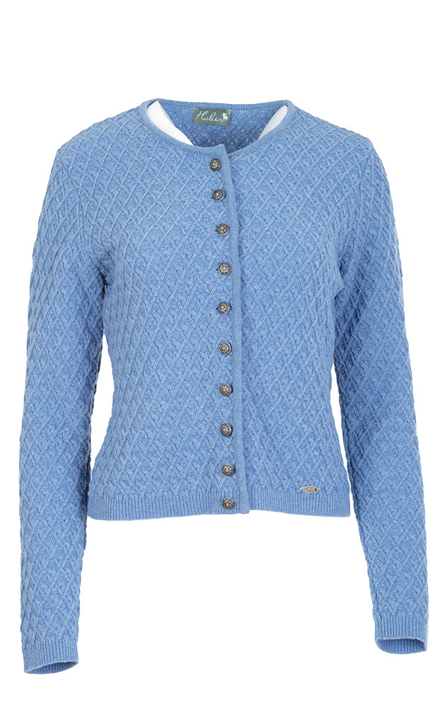 Strickjacke, hellblau