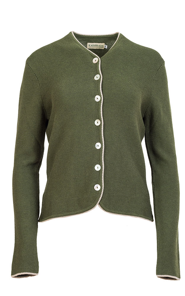 Strickjacke Ursula, tanne