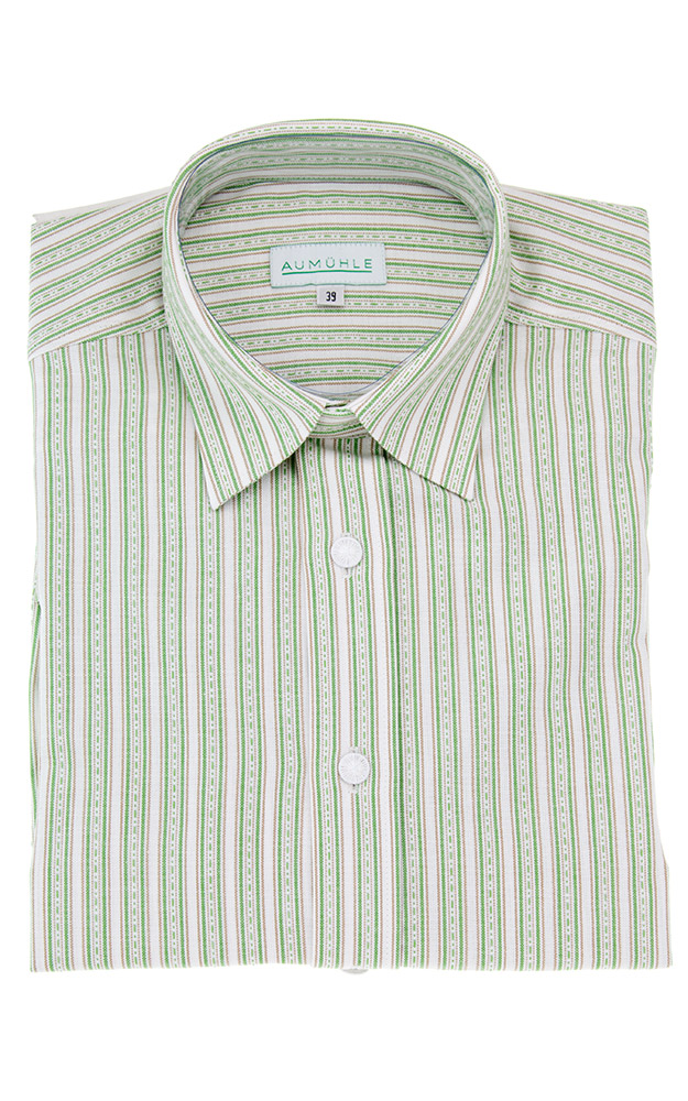 Hemd 11860 301260, grün/weiß gestreift