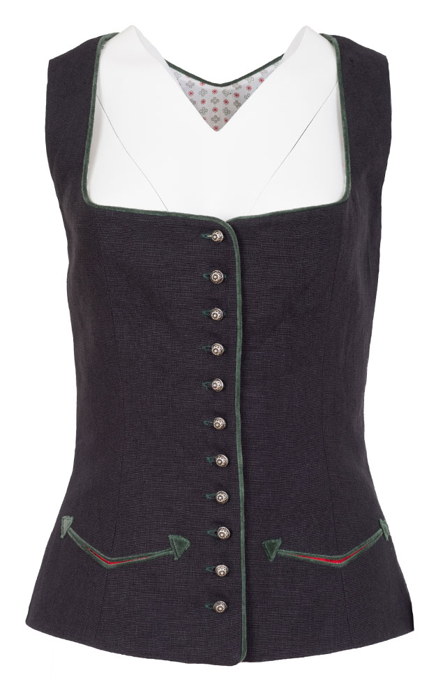 Mieder Clara, schwarz