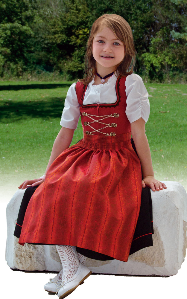 Kinderdirndl Uschi, mit Schürze