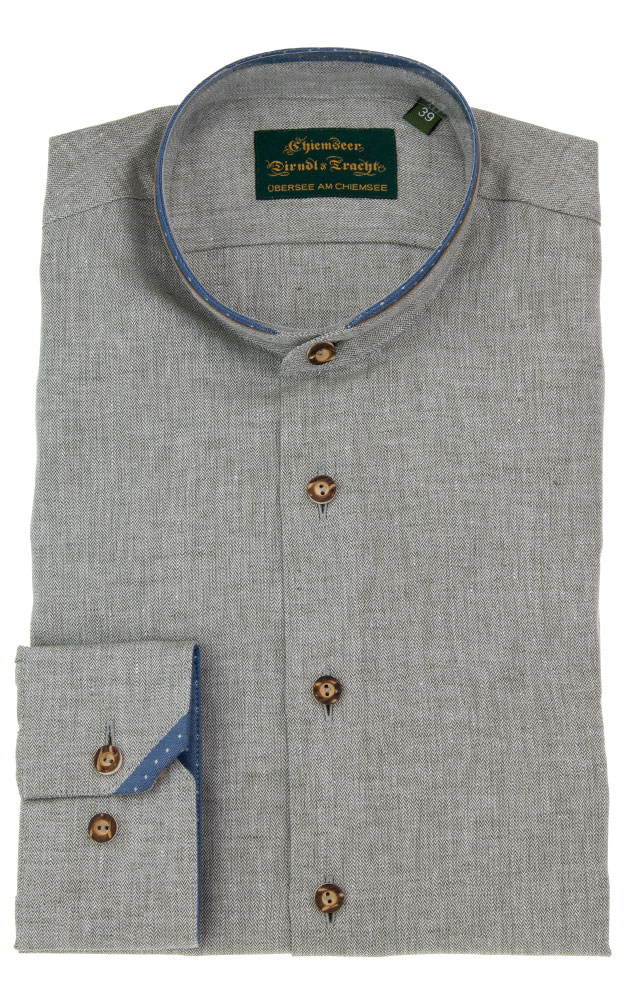 Hemd 2536 4030, grau - Slim fit