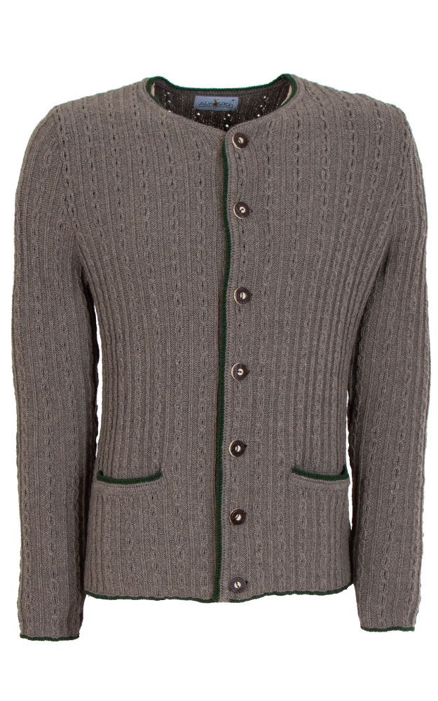 Strickjacke SCM44, mittelbraun