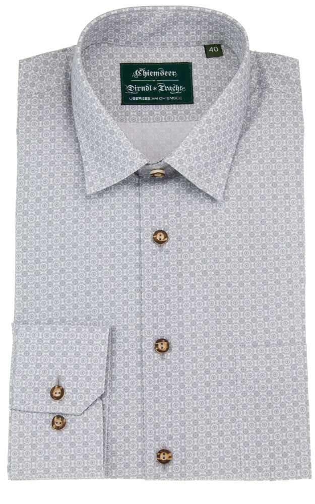 Hemd 2444 4095, grau - Slim fit