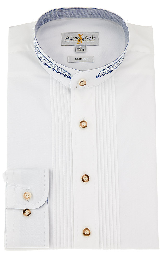 Hemd HE 928, weiß SK Stick blau