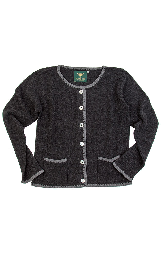 Strickjacke 22004, anthrazit