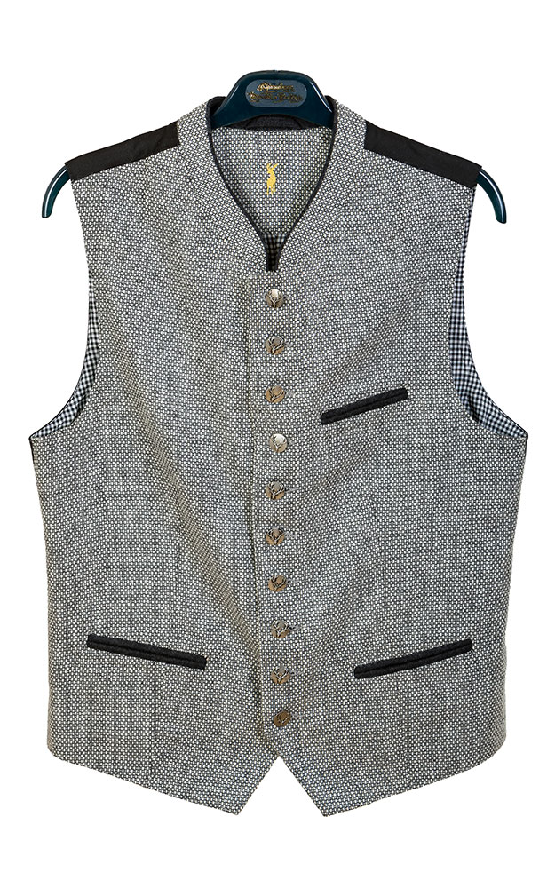 Weste WS 1167, schwarz/weiß