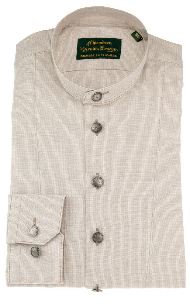 Hemd 2889 3047, beige Slim fit