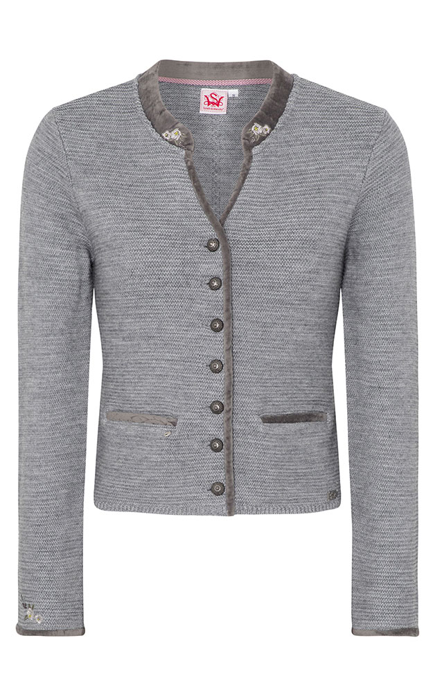 Strickjacke Malta, hellgrau