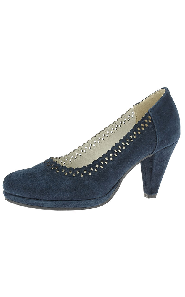 Velours-Schuhe 3004529, dunkelblau