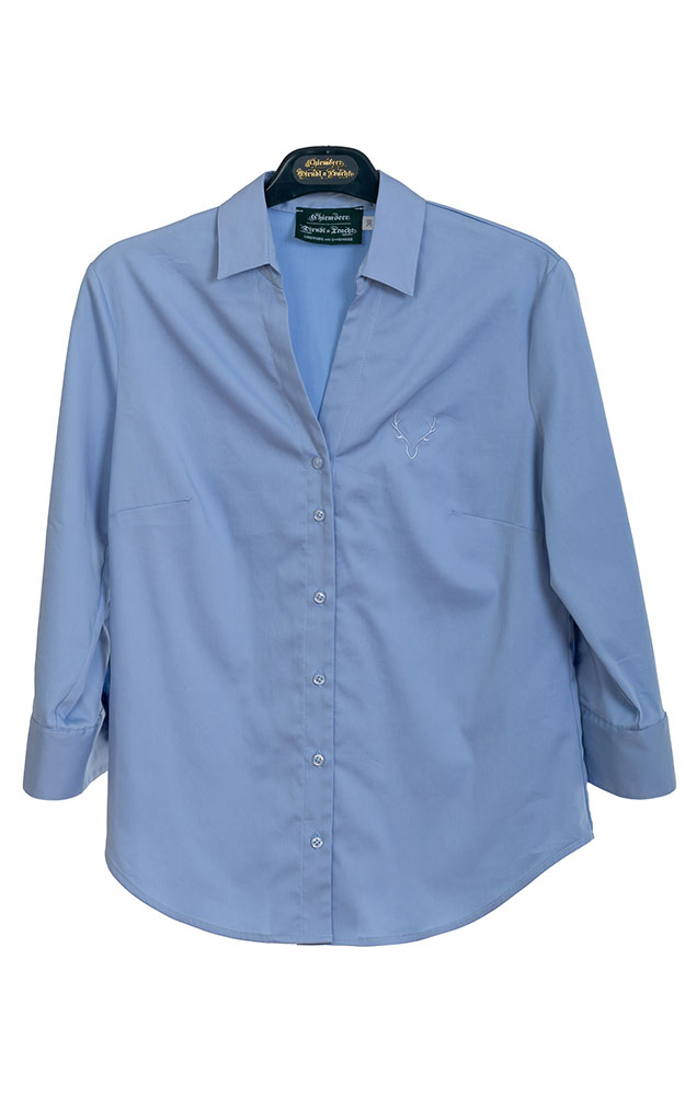 Trachtenbluse 60004, hellblau
