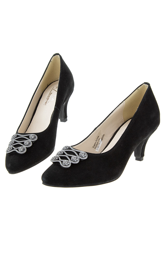 Velours-Schuhe 3007800002, schwarz