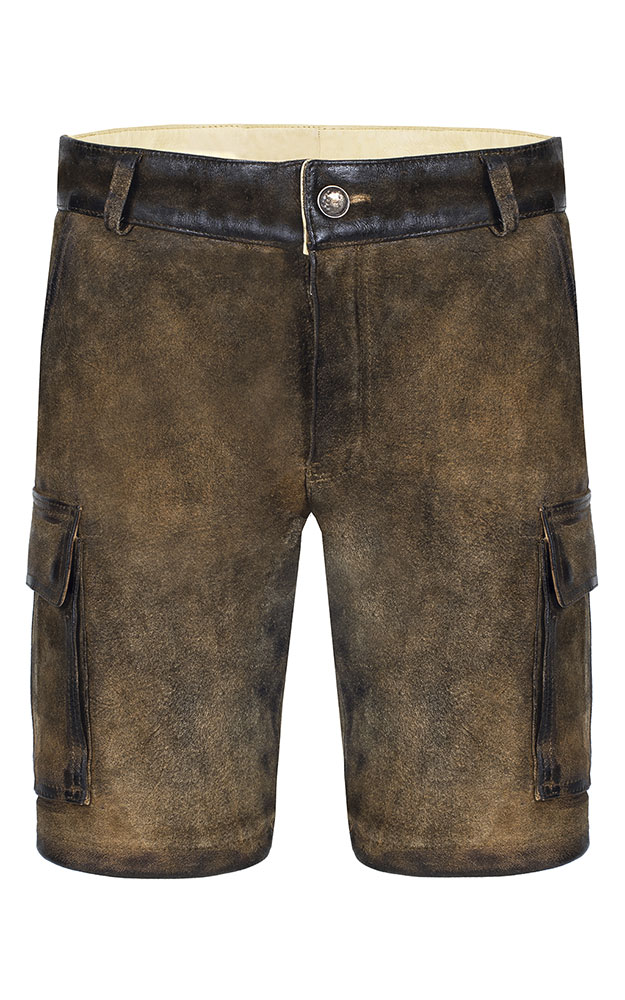 Lederhose Cargo ohne Gürtel, ziller