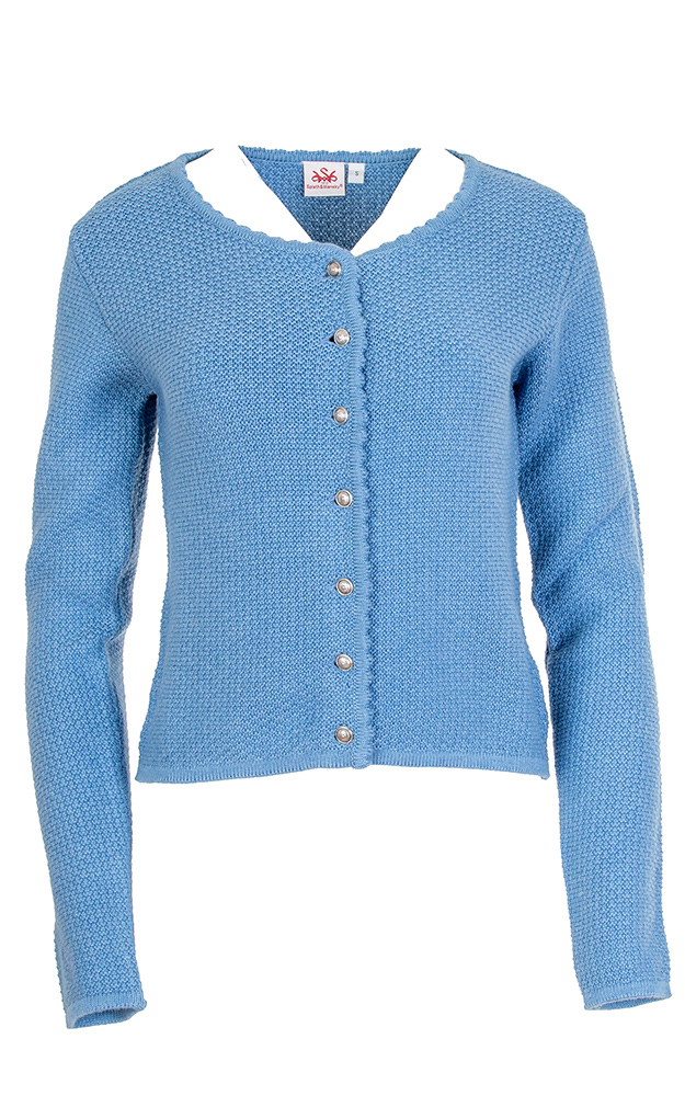 Strickjacke, hellblau
