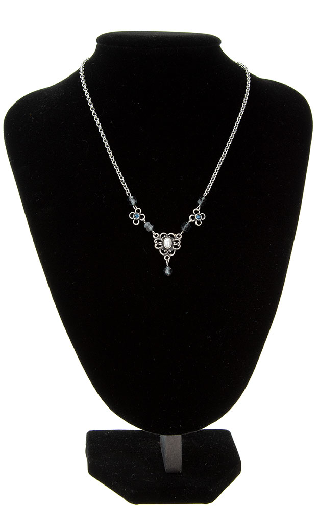 Kette 48335, silber anthtrazit