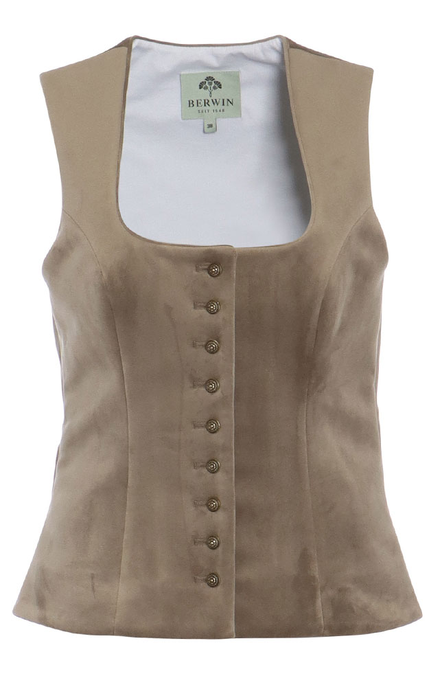 Mieder Samt 64250, natur