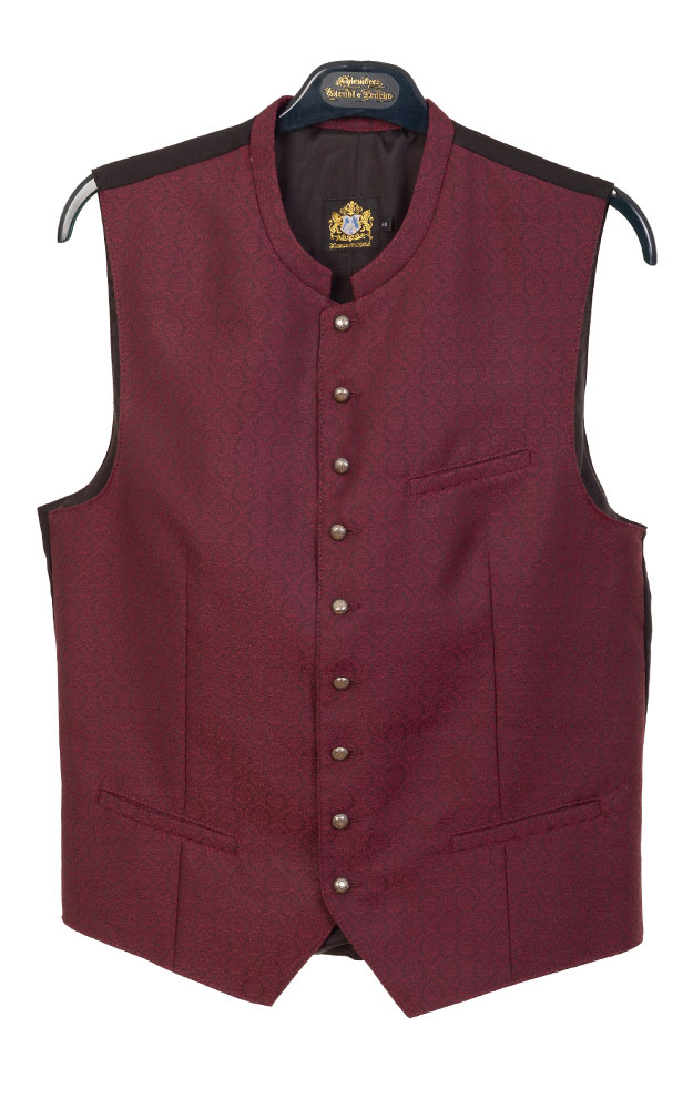 Weste Andreas, weinrot