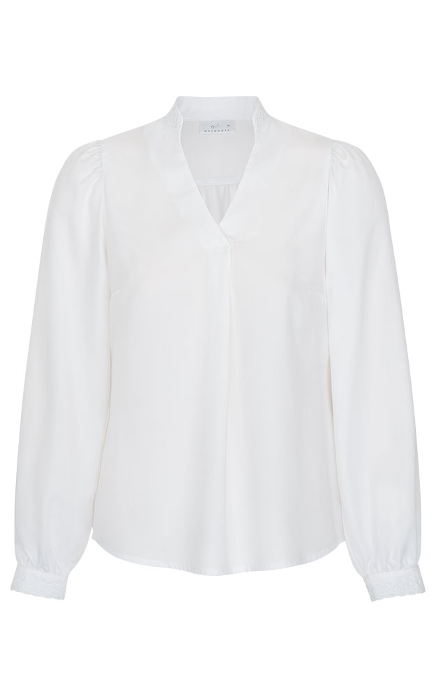Trachtenbluse 02 52204, weiß