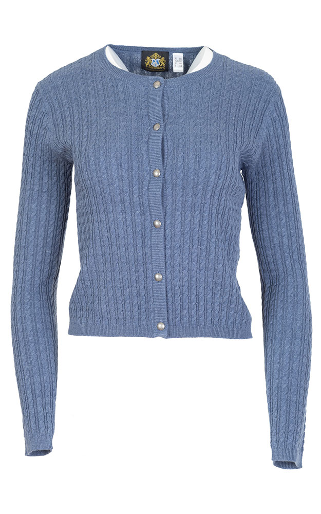 Strickjacke Reit, blau