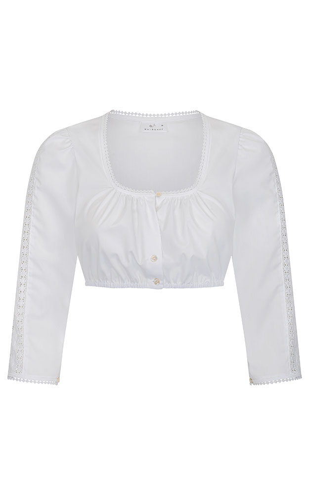 Dirndlbluse 52111, weiß
