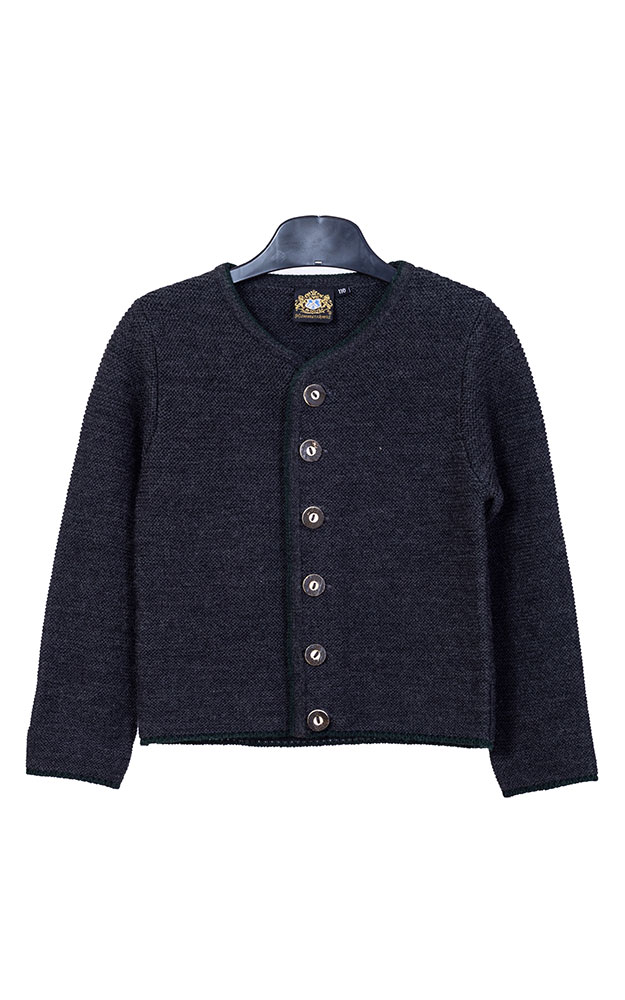 Kinder-Strickjacke Ried, anthtrazit