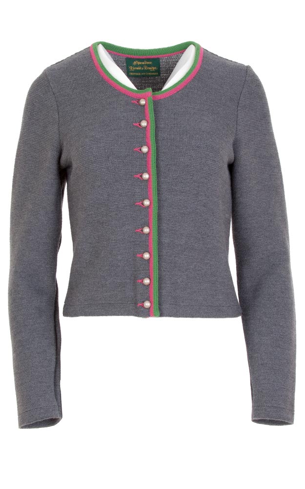 Strickjacke Samira 5, mittelgrau