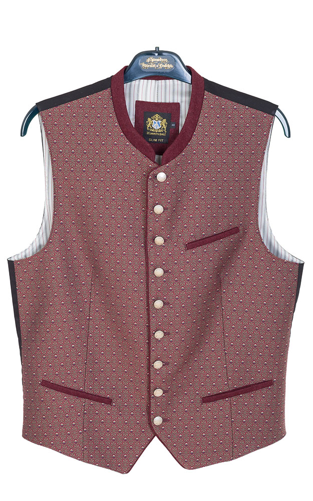 Weste Manfred, weinrot