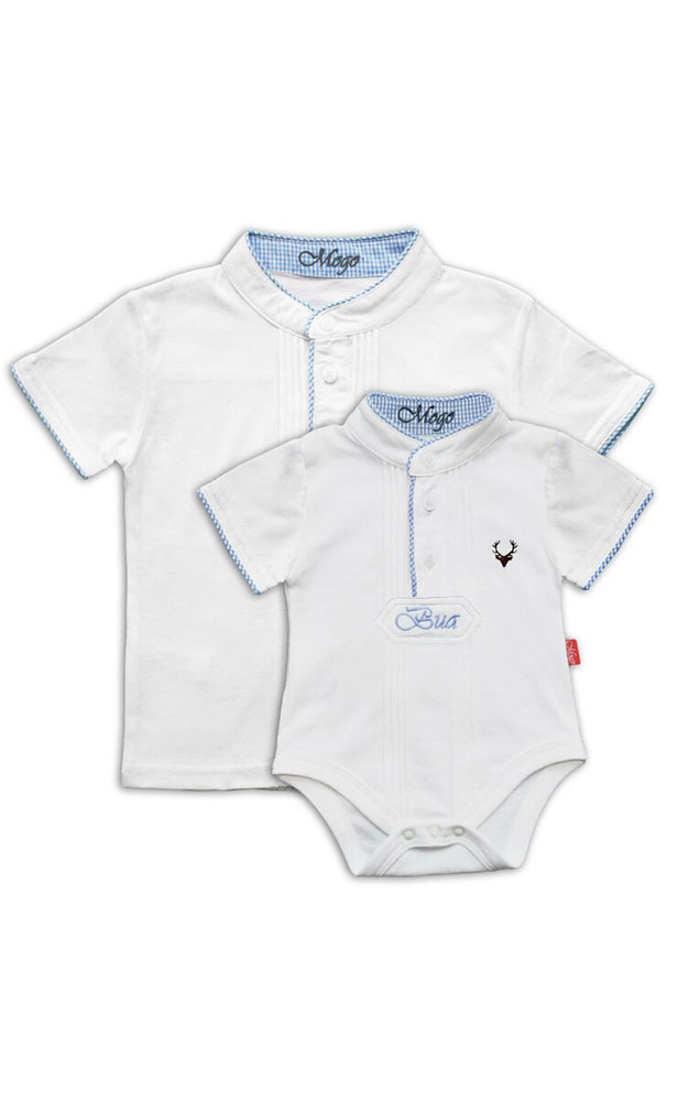 Baby-Body kurzarm, blau