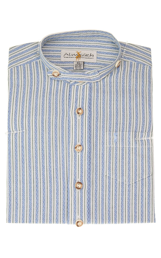 Kinderhemd 947 SK, blau/weiß gestreift