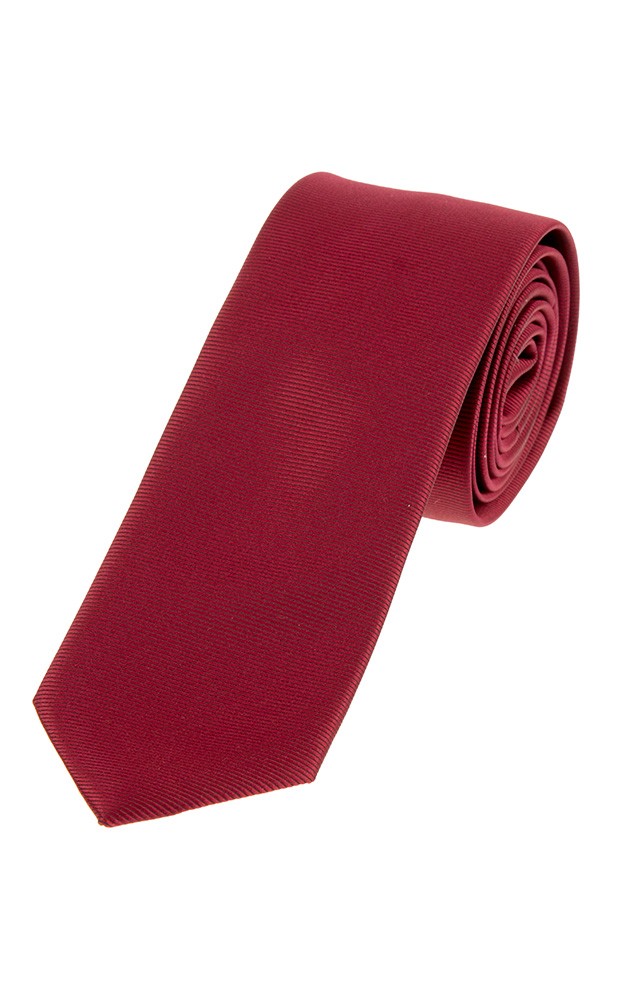 Krawatte Nr. 182, weinrot uni