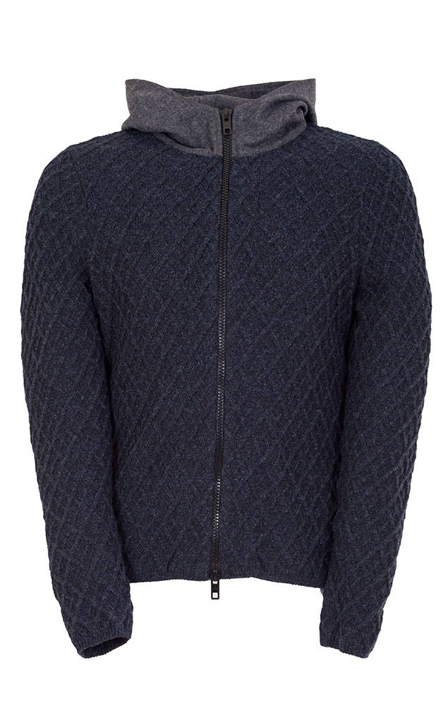 Strickjacke J111, dunkelblau