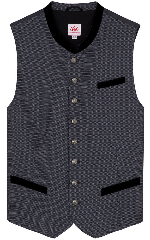 Weste Francesco, dunkelgrau