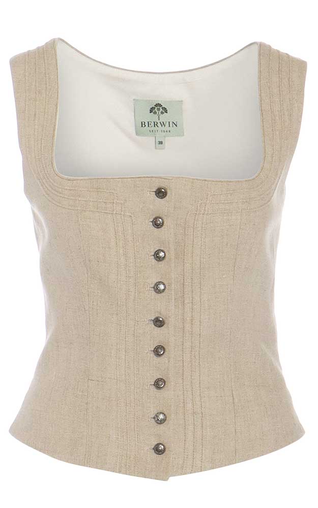 Mieder Leinen 65160, natur