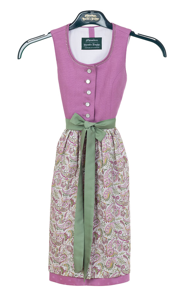 Kinderdirndl Pia mit Schürze, beere