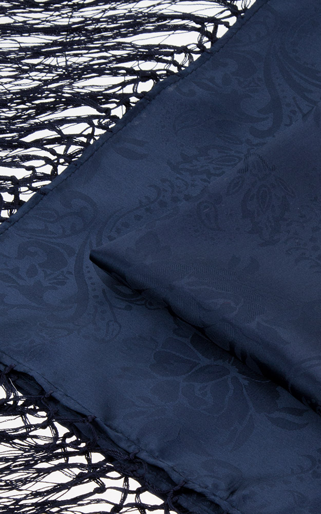 Seidentuch Nr. 07, dunkelblau