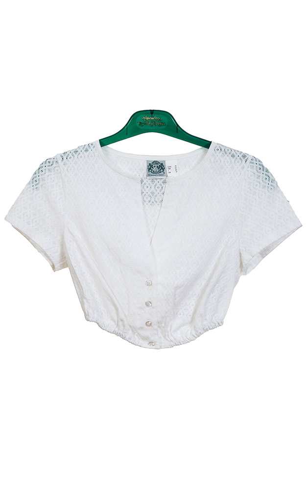 Dirndlbluse Senta, weiß