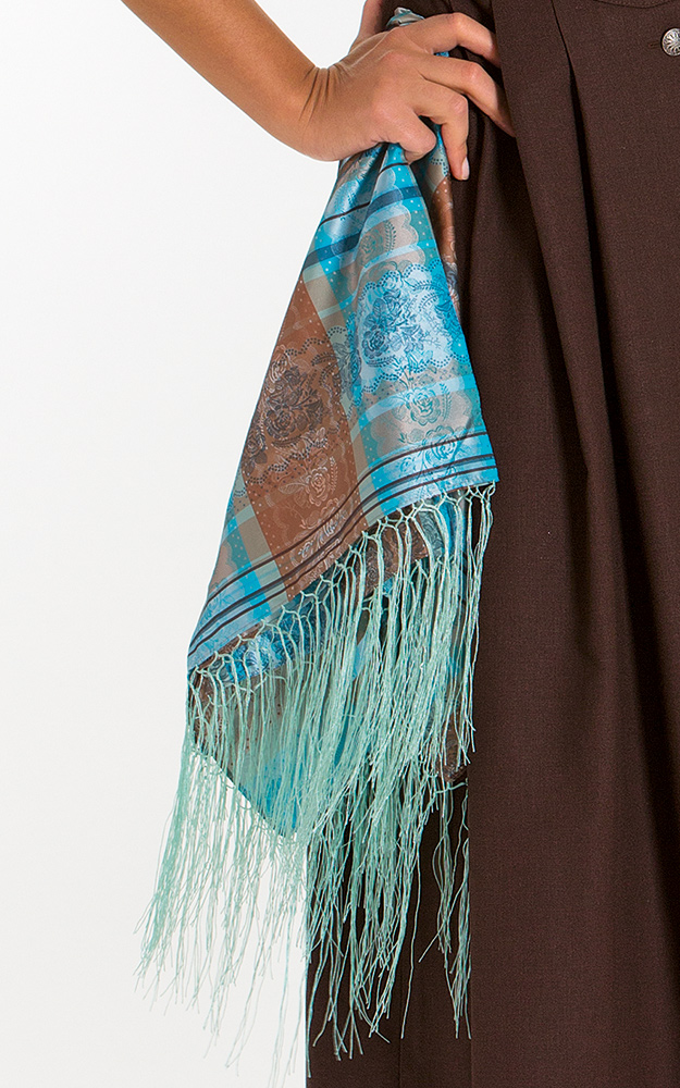 Tuch Nr. 85, türkis