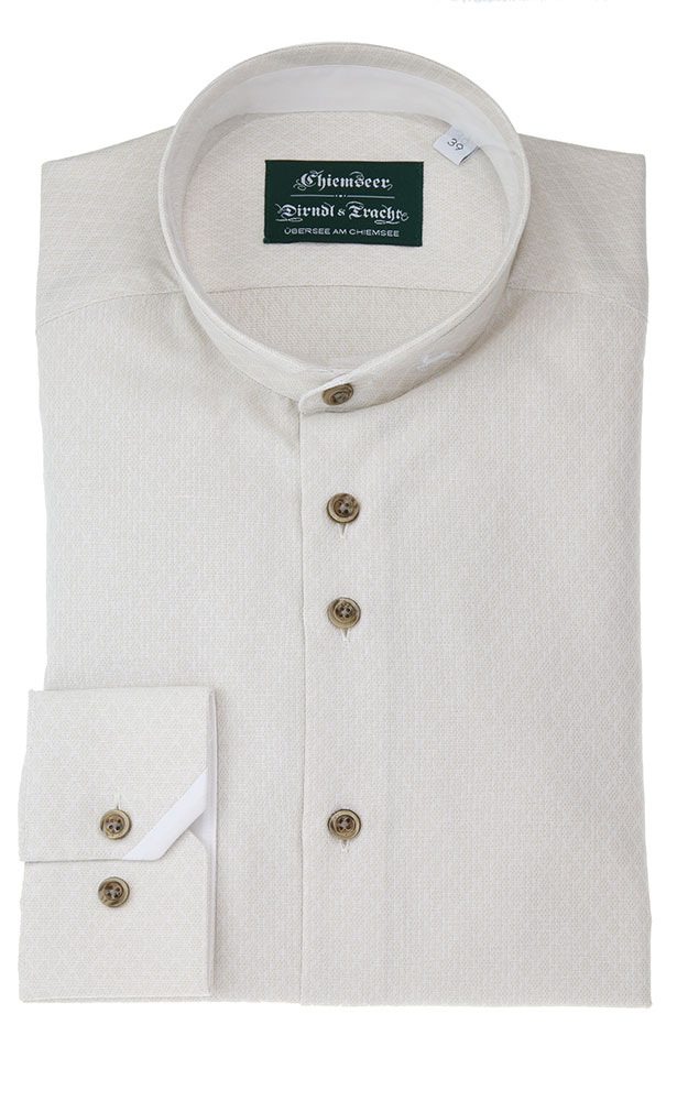 Hemd 2150 17111, beige - Slim fit