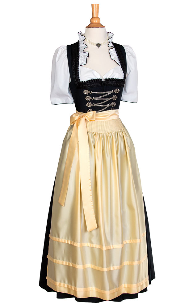 Schürze Taft, champagner