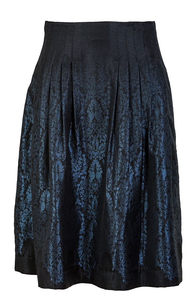 Rock Gudrun, schwarz/blau